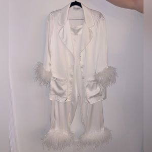 Bridal Nadine Merabi White Pajamas